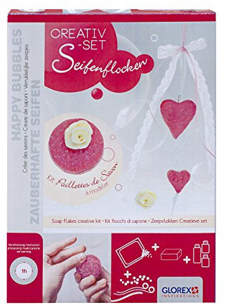 GLOREX 6 1600 186 - SoapFix Kreativ-Set zur Herstellung individueller Seifen in Herzform, inkl. Anleitung und Zubehör, für ein aufregendes Badeerlebnis oder als kreative Idee zum Verschenken