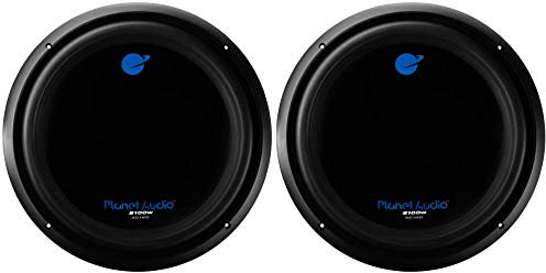 Planet Audio 15 Inch 2100W Car Audio Power Subwoofer DVC 4 Ohm, Pack of 2 | ac15d