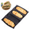 4-Mold Silicone Non-Stick Baguette Baking Mold Liners Mat Long Loaf Bread Tray 4 Cavity Oven Pan