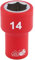 Draper 31492 1/4-Inch Square Drive Metric VDE Socket, 14 mm