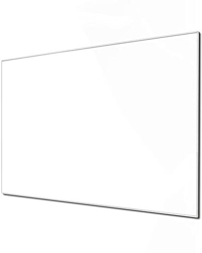 banjado Glas Magnettafel (45 x 30cm) - Magnetwand Glas - Magnetpinnwand als Memoboard - Pinnwand Magnettafel Küche, Büro, Kinderzimmer - weiß