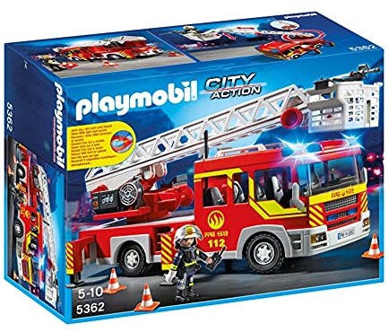 PLAYMOBIL City Action Ladder Unit with Lights and Sound Spielzeugfahrzeug, Mehrfarbig, 5 Jahre, 10 Jahre, 130 mm, 390 mm, 170 mm