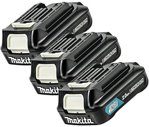 3 x Makita BL1020 BL1021B 10.8v 12V Max CXT Lithium Ion Slide Type 2.0ah Battery