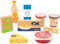 small foot Set de Produits Frais et surgelés, en Bois, Jeu de rôle, Accessoires pour Boutique marchande et Cuisine Jouets, 11441
