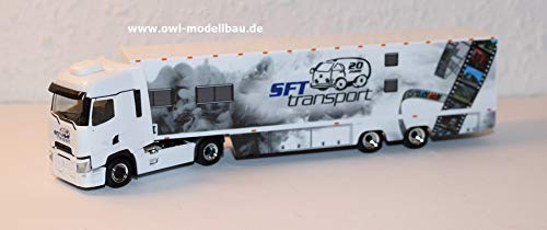 Herpa 311243 Renault T Box semitrailer - SFT Transporte/Partyauflieger. 1:87