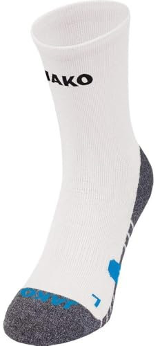 JAKO Unisex Trainingssocken , Weiß, 39-42
