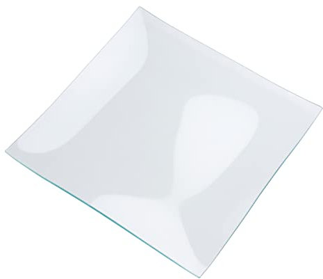 Assiette en verre carrée VBS