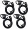 HYS Talkabout 2.5mm Earpiece D Ring Headset Compatible with Motorola TLKR T6 T7 T8 T9 T60 T82 T82 Extreme T92 2 Way Radio(4 Pack)