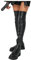 YIJOY Plateau Schuhe Damen Modische Overknee Stiefel mit Blockabsatz Langschaft Stiefel Kunstleder Stiefel Warme Winterstiefel Damen elegante Stiefel Langschaftstiefel Kniehohe Stiefel-41EU