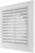 Vent Systems Ø4 Duct - 6.7 x 6.7 Inch White Air Vent Cover - Bathroom Exhaust Vent Pipe - White Louvered Outdoor Vent Cover - Ø100 mm (170 x 170 mm)