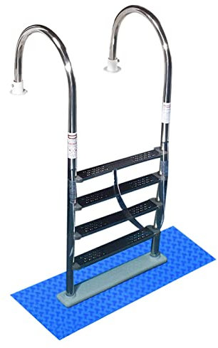 Schwimmbad-Leitermatte – 22,9 cm (B) x 90 cm (L) rutschfeste Pool-Tritt-Pad – mittlere Schwimmbadmatte Sicherheitseinlage für Schwimmbad-Auskleidung und Treppenschutz