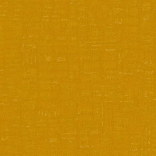 A.S. Création Nara 387455 Plain Non-Woven Wallpaper 10.05 m x 0.53 m Made in Germany Yellow