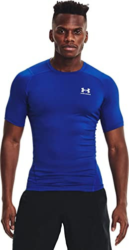 Under Armour Men's HeatGear Compression Short-Sleeve T-Shirt, Royal / White, XXXL Tall