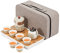 fanquare Tetera de Porcelana China con Colador, Juego de Té de Cerámica Kungfu con Bolsa de Viaje, Lata de Té y Tabla de Té, Juego de Té Floral para Adultos, Blanco