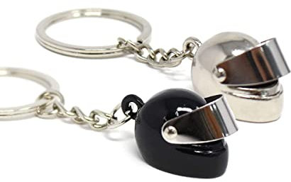 Porte-clés de casque de moto, 2PCS porte-clés destyle locomotive à la mode, Personnalisé Accessoire Cadeau Décoration pour Voitur