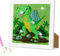 AUAUY Diamond Painting Kinder mit Holzrahmen, 5D DIY Diamond Painting Set, Malen Nach Zahlen Diamant Painting Kinder Mädchen Erwachsene, Diamant Painting Bilder Arts Craft für Home Wand Decor (Tier)
