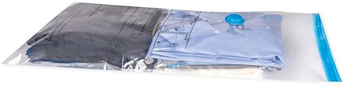 alpina Vakuumierbeutel 2 Stück – 1x Vakuumbeutel für Bettdecken und 1x Vakuumbeutel für kleidung – Vakuumierbeutel zur Platzersparnis – Travel Essentials Koffer Organizer