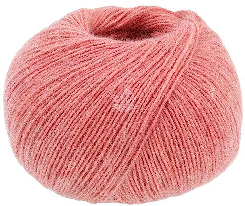 LANA GROSSA Ecopuno | Edle Netzgarnstruktur aus Baumwolle gefüllt mit Merino/Alpaka | Handstrickgarn aus 17% Schurwolle & 11% Alpaka Wolle | 50g Wolle zum Stricken & Häkeln | 215m Garn FB 91