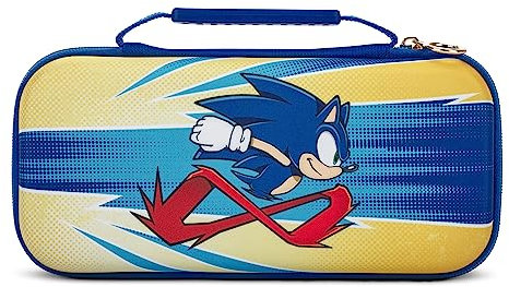 PowerA Protection Case for Nintendo Switch, Switch Lite & OLED Model, Hard Shell Protective Pouch with Carry Handle and 9 Game Cards Storage, Official: Sonic Peel Out