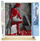 Figured'Art Malen Nach Zahlen Erwachsene Mit Rahmen Sexy Frau mit roten Lederstiefel - Paint by Numbers Basteln DIY Bastelset 40x50cm Mit Keilrahmen (nicht gespannt)