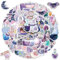 Mezrkuwr 100 Blatt magische Mond-Aufkleber, lustige Hexen-Aufkleber-Sets für Erwachsene, Kinder, Teenager, Mädchen, für Wasserflaschen, Vinyl-Mini-Massenaufkleber