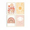 Poster Kinderzimmer Bilder · Geschenkidee für Kinder · Sonnenstrahlen Blumen Regenbogen Wolke · Deko Print ohne Rahmen (Wolke, 60x90 cm)