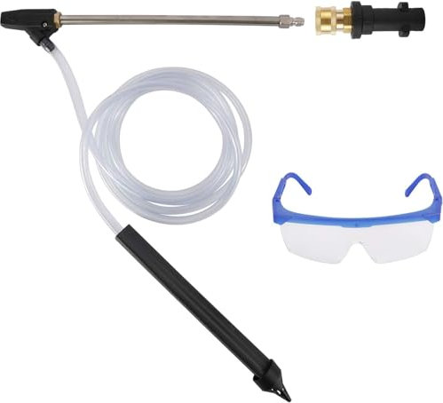 Pressure Washer Sandblaster Kit, Wet Abrasive Sandblasting Attachment, 1/4 Inch Quick Connect or Compatible with Karcher Adapter, 2500PSI