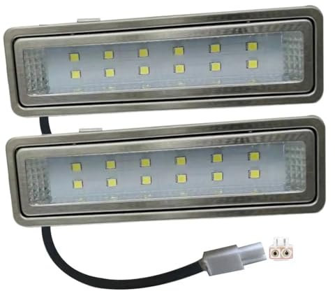 KYPSZQPSH Panel de luz rectangular for campana extractora, 2 piezas, 1,5 W, 120mm, 12V CC, bombilla de ventilación, lámpara de filtro de cocina, equivalente a halógeno de 20W (Color : White 6000K, S