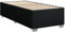 vidaXL Bettgestell, Bett mit Bettfüße Lattenrost, Polsterbett für Schlafzimmer, Einzelbett Bettrahmen, Modern, Schwarz 90x190cm Stoff
