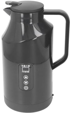 Car Electric Kettle, 12V 24V 1500ml 200W Stainless Steel Hot Water Boiler with Cigarette Lighter Plug Suitable for Travel