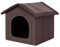 Hundehöhle Hundehütte Hundebett Hundebox - Dunkelbraun - R4: 55 x 60 x 60 cm - Indoor/Outdoor Katzenhütte Hundehaus Hundestrandkorb Hundekorb