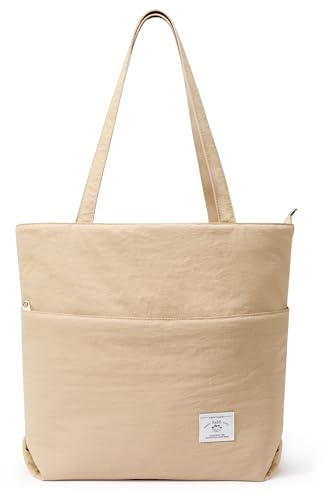 KALIDI Handtasche Damen Groß Puffer Bag Shopper Tasche mit Reißverschluss Tote Bag Damen Hobo Umhängetasche Schultertasche für Schule Büro Arbeit Reisen Einkauf