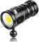 Sursnong SE 8500 Lumens Tauchlampe - Professionelle Unterwasser-Videoleuchte mit 92 CRI, 5200K Weißes Licht, USB-C Aufladbar, für Tauchen/Unterwasserfotografie (IP68 Wasserdicht, 100m Tiefe)