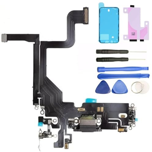 Charging Port Replacement For iPhone 13 Pro (6.1) Dock Connector Replacement Headphone Jack & Lower Microphone Plus Adhesive & Tools