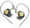 KZA COUSTICS EDX PRO - Auriculares con cable KZ IEM HiFi para juegos de música y graves pesados, auriculares intrauditivos, cable extraíble C PIN 0,75 mm (sin micrófono, negro)