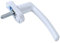 Maniglie per finestre in plastica in acciaio con a Maniglia for porte e finestre con serratura a chiave in lega di zinco, finestre in PVC, doppi vetri, apertura bianca da 4,2 cm