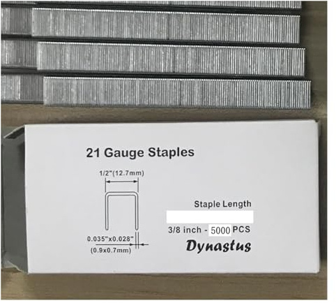 Nagelpistole, 8016LN/FS8016-B Feindraht-Lufttackerpistole BEA-Typ Gasnagler Pneumatische U-Typ-Pneumatik-Streifennagelpistole Tackerpistole,Müheloses Heften(10mm nail 5000pcs)
