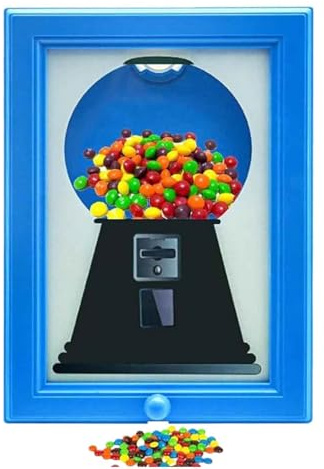 Süßigkeiten Spender Wand, bonbons Spender Bilderrahmen, Süßigkeitenspender Bilderrahmen, Süße Fotorahmen Ornamente FürKinder Küchenregal Partygeburtstag Desktop Geburtstagsu, Hängen Sie An Der Wand