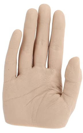 ARTSEWPLY Silikon Hand Für Nageldesign-übung Nagel-display-modell Künstliche Nagel-übungshand Für Maniküre-praxis Und Nail Art Training