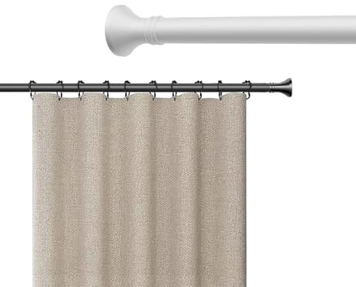Gardinenstange Ohne Bohren 40-500cm Teleskopstange Zum Klemmen Für Gartenpavillon, Spannstange Zum Klemmen, Ø33mm Duschvorhangstange Klemmstange Türrahmen Für Wohnzimmer(Weiß,40-55cm)