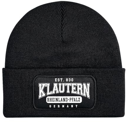 UGLYSHIRT College City Kaiserslautern Mütze | Strickmütze – Fußball Fan Szene Pfalz Unisex Wintermütze Klautern | Patch Beanie