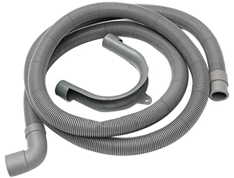 DimyFew Ablaufschlauch Waschmaschine Flexibler Ersatzschlauch Abflussrohr Aus Strapazierfähigem für Badezimmer Hauswirtschaftsraum, 2,5 m