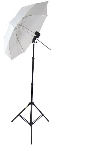 DynaSun W963S Kit Set da Studio Professionale, Supporto Cavalletto Stativo, Portalampada, Ombrello Diffusore Bianco per Illuminatore Luci Flash