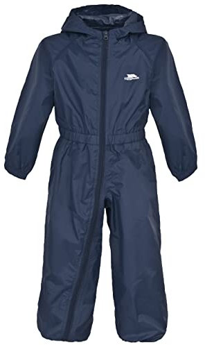 Trespass Mixte enfant Button Combinaison de pluie, Bleu Marine, 5-6 ans EU