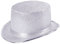 Bristol Novelty BH466 Silberfarbener Lurex-Zylinder, Unisex Adult, Silber, Einheitsgröße