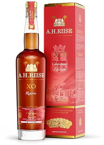 A.H. Riise XO Reserve Chrsitmas Edition| Premium Spirituose auf Rumbasis | Lieblich, Würzig | 700 ml | 40% Vol.