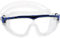 CRESSI Skylight Goggles Clear/Black Blue - Lunettes de Natation Snorkeling et Piscine pour Adultes, Vue à 180° Antibuée, 100 % Anti UV, Transparente/Noir Bleu - Lentille Claire, Taille Unique
