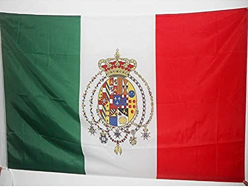 AZ FLAG Bandera del Reino DE Las Dos SICILIAS 1860-1861 90x60cm para Palo - Bandera REGNO Delle Due SICILIE - Italia 60 x 90 cm