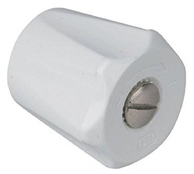 Comap S630300 Volante para Grifo + Tornillos de fijación Cuadrada 7, Blanco
