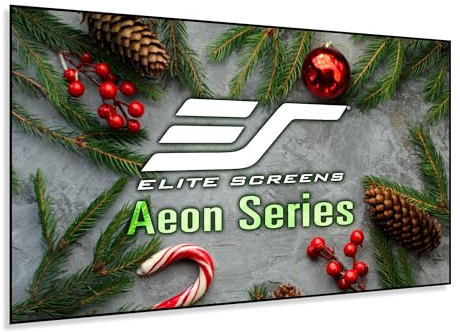 Elite Screens Aeon Series 125-Inch Projector Screen, 2.35:1 8K/4K Ultra HD Ready, Edge-Free Fixed Frame with ISF-Certified CineWhite UHD-B Projection Material for Home Theater, AR125WH2-WIDE